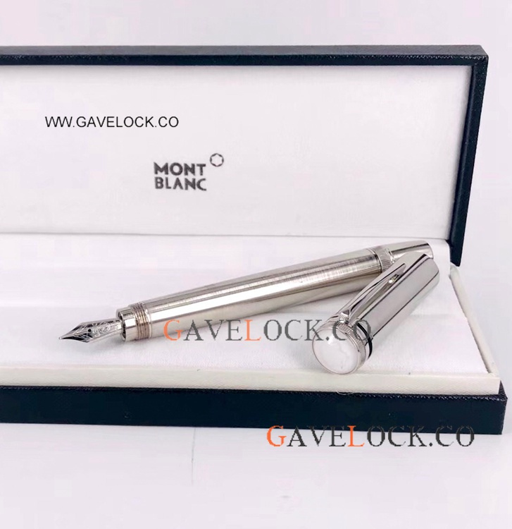 Wholesale Copy Mont blanc Heritage 1912 Fountain Pen Stianless Steel